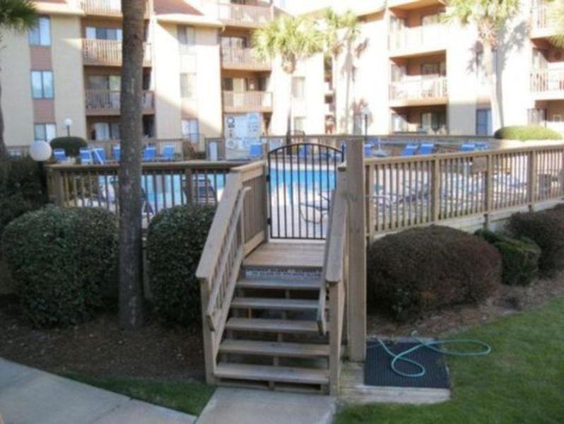 Cabana Section Of Myrtle Beach Awesome Ocean View From The Front,Exercise Trail,Pool,Shower Outside Villa Exterior photo