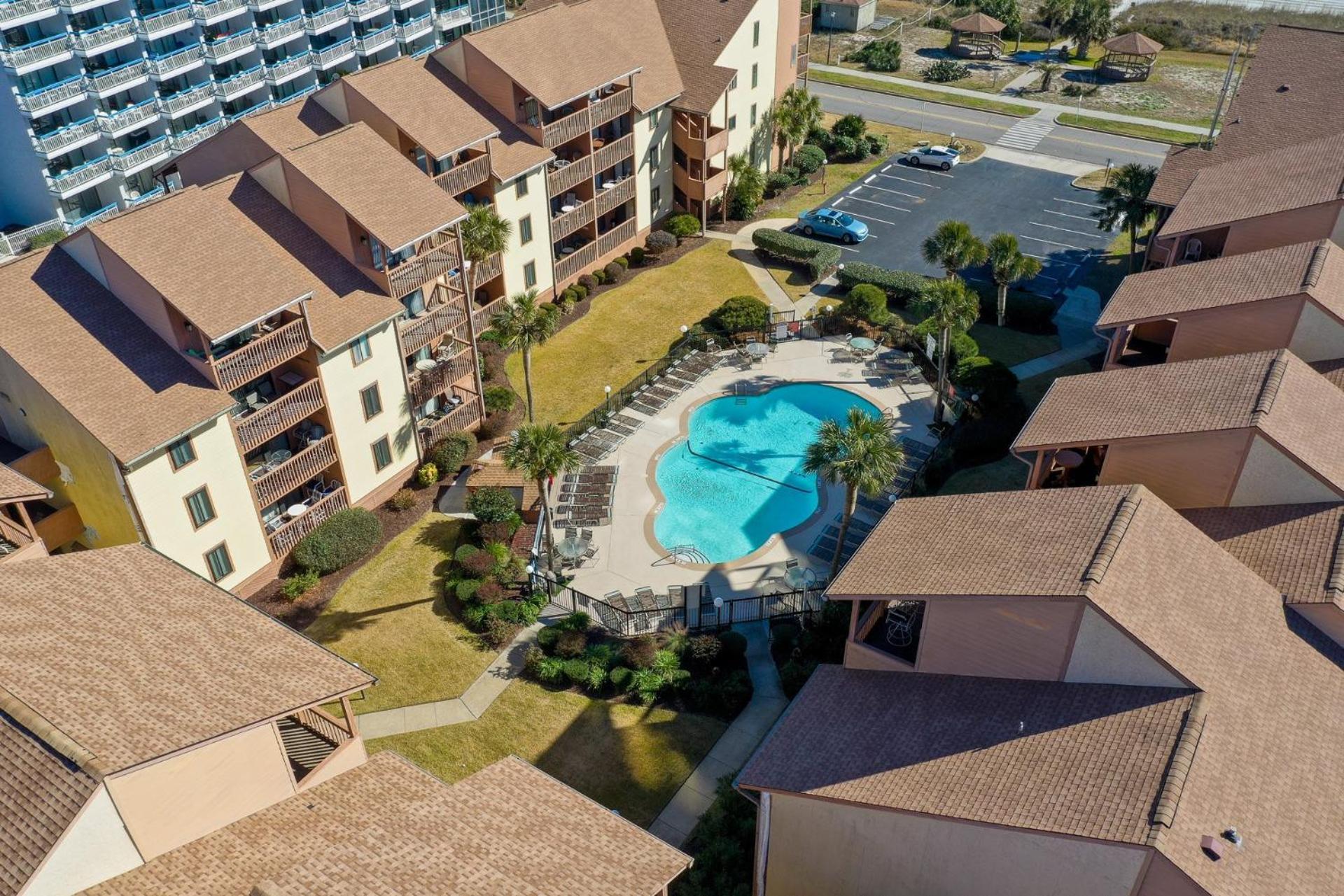 Cabana Section Of Myrtle Beach Awesome Ocean View From The Front,Exercise Trail,Pool,Shower Outside Villa Room photo